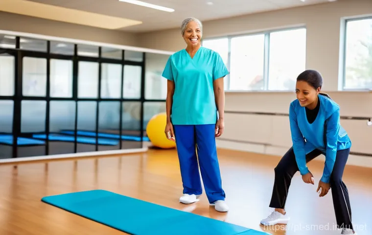 스포츠의학 전문가 업무의 변화 - **Image Prompt: Inclusive Movement for Health and Prevention**
    "A vibrant, brightly lit indoor s...
