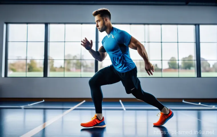 스포츠의학 실무의 중요성 - **Prompt for "Prevention & Personalized Training"**:
"A male athlete in his late 20s, wearing mo...